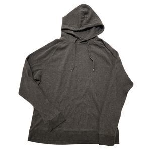 Slate & Stone Mens Gray Waffle Knit Thermal Hoodie Sweatshirt XL